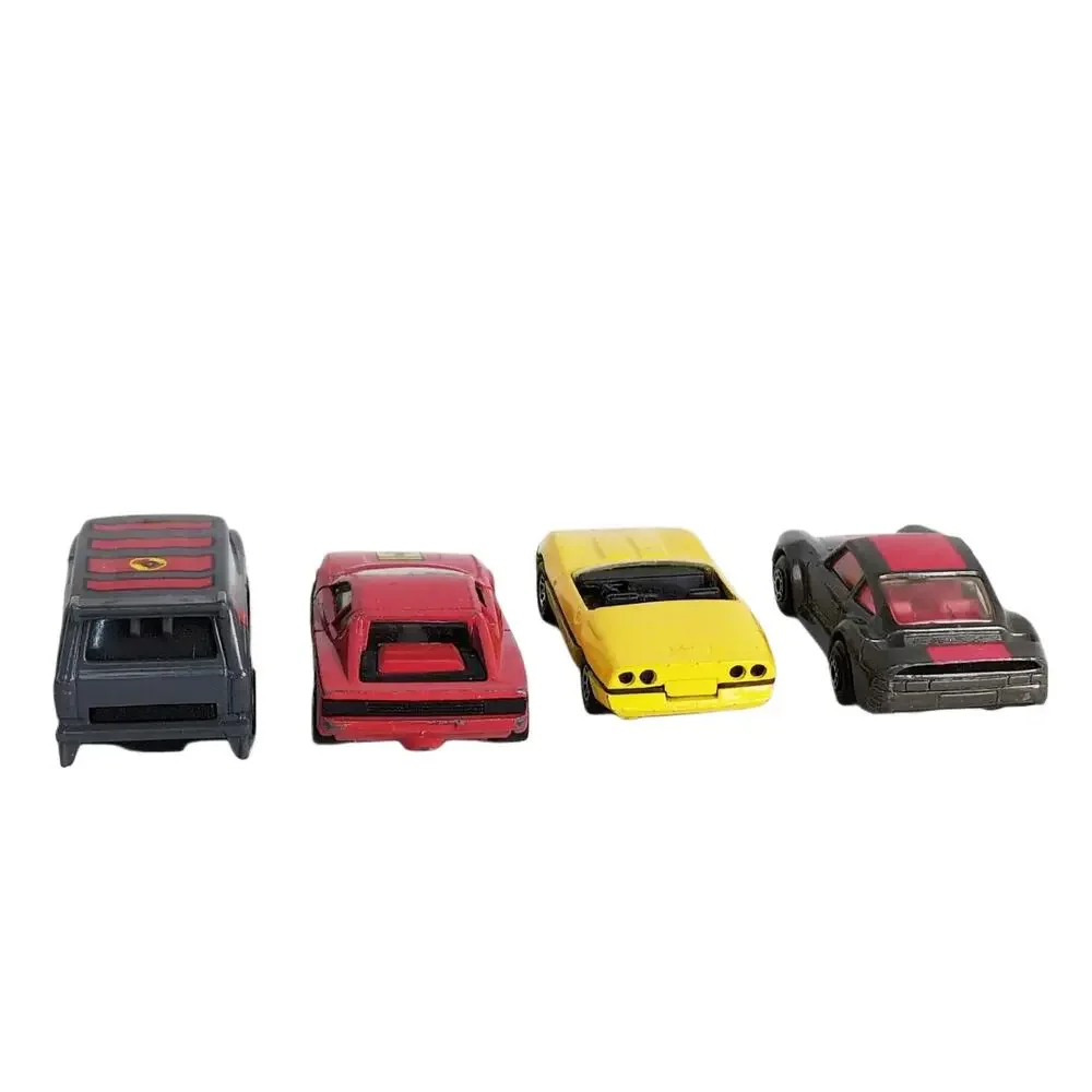 Set of 4 Vintage 1980s‎ Matchbox DieCast Cars Ferrari Corvette Supervan Porsche